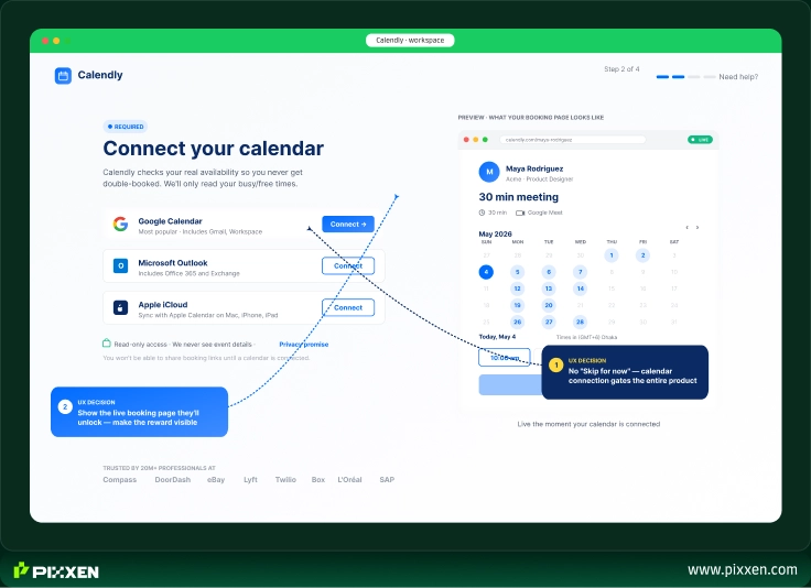 Calendly onboarding