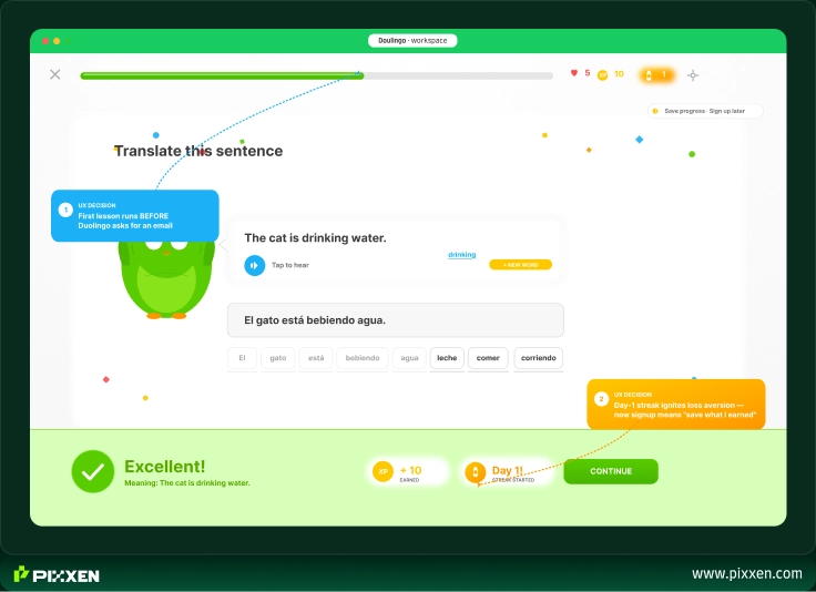 Duolingo onboarding