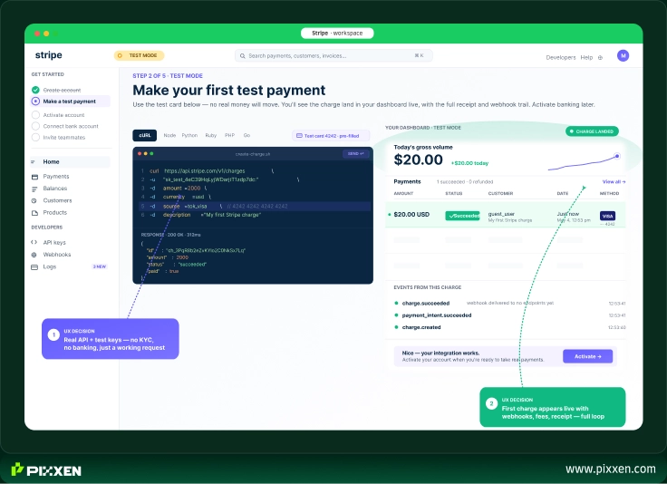 Stripe onboarding